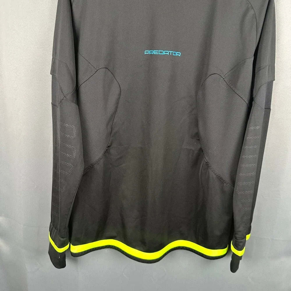 Adidas Predator Formotion Mens Black Blue Neon Yellow Soccer Training Top Medium